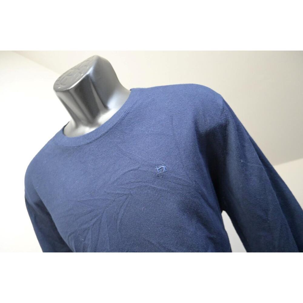 Scotch & Soda Crew Neck Viscose Nylon Blend Sweater Pullover Dark Blue Mens XL‎